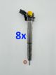 8x INJEKTOR 4.2 TDI  0445117020  057130277AM  Audi VW A8 4E Q7