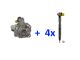 4x INJEKTOR+ 1x HDP 28388960 28384347 Ford Citroen Peugeot TDCI HDI 